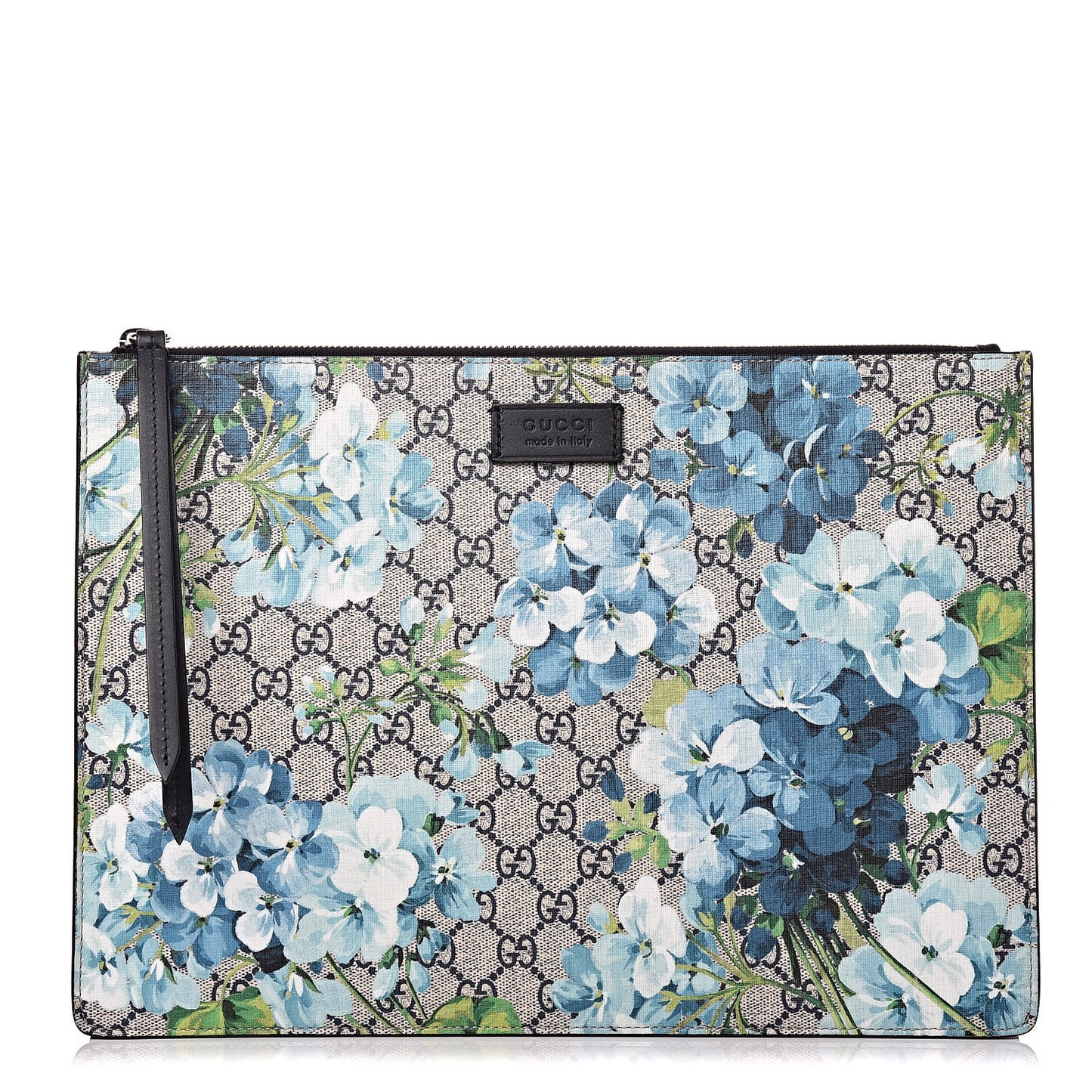 GG Supreme Monogram Blooms Messenger Blue