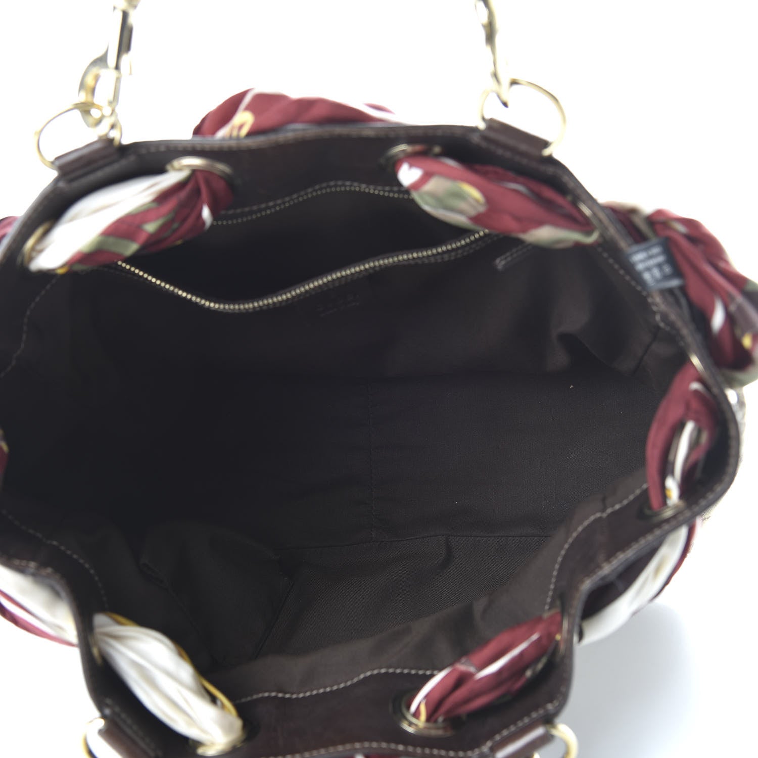 Gucci Monogram Medium Positano Tote Dark Brown 5 of 11