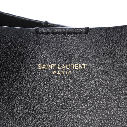 Saint Laurent Calfskin Large Shopping Tote Black 10 of 12