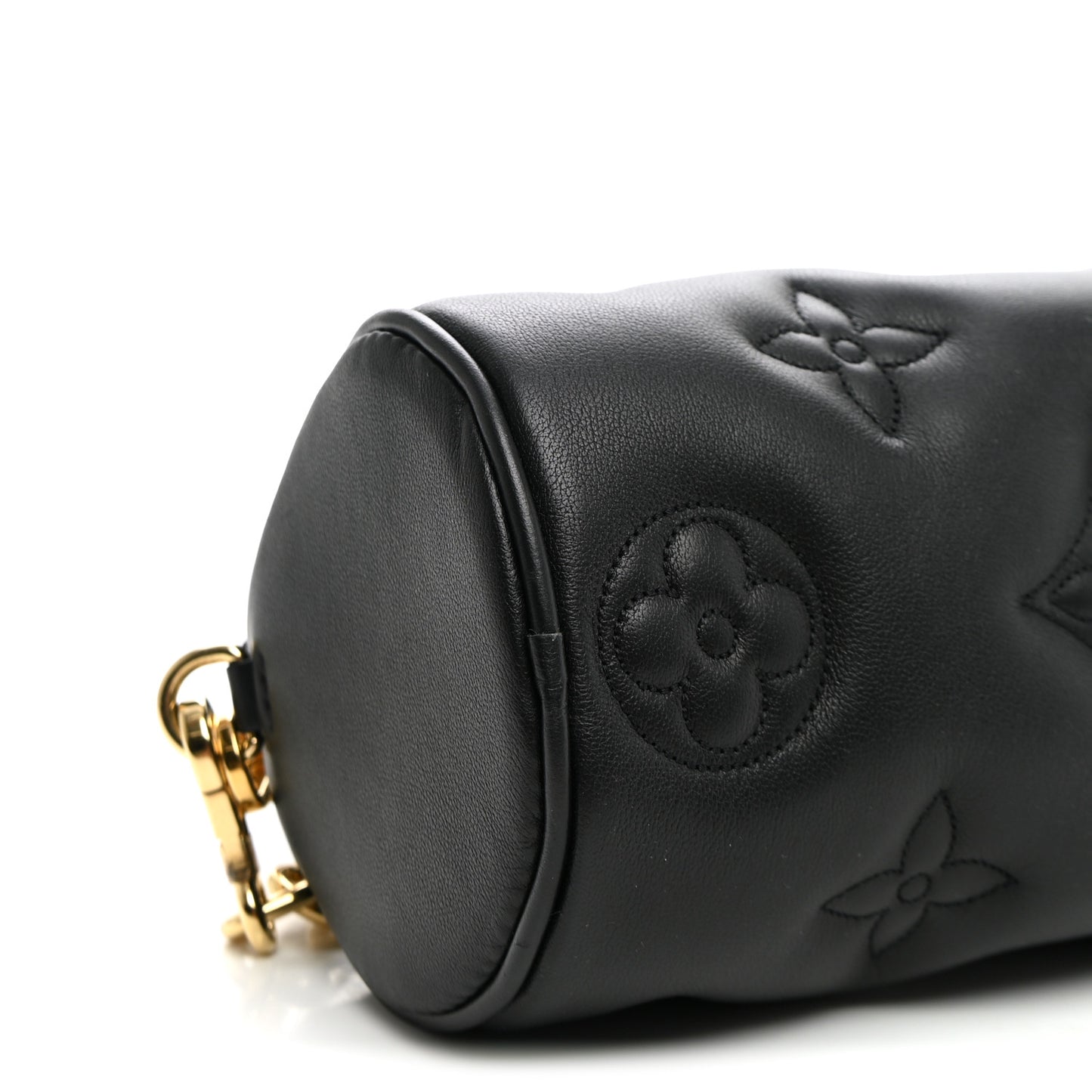 Calfskin Bubblegram Papillon BB Black