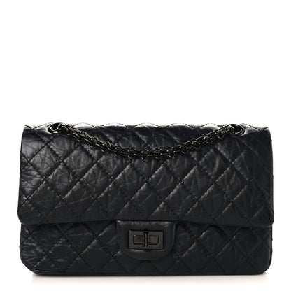 Chanel Aged Calfskin Quilted 2.55 Reissue 225 Flap So Black 1 of 10