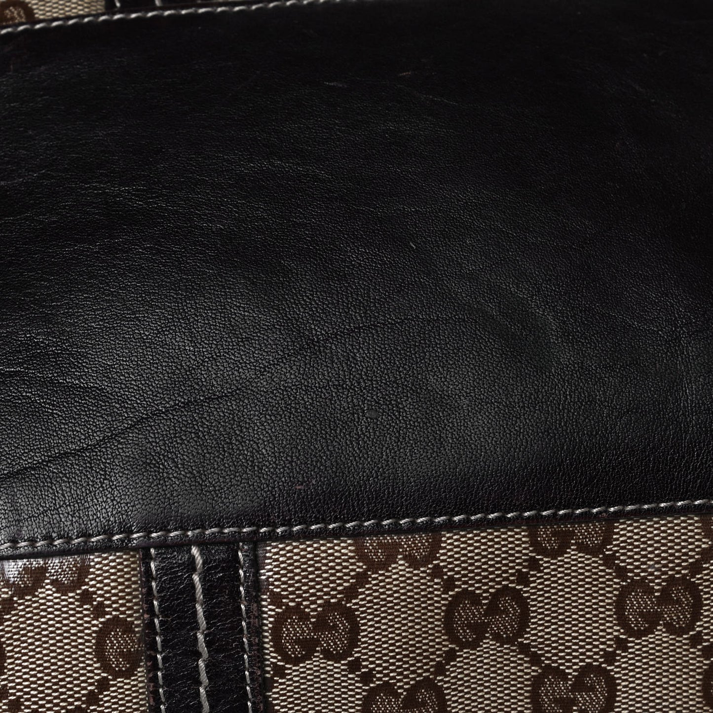 Crystal Monogram Large Duchessa Boston Dark Brown