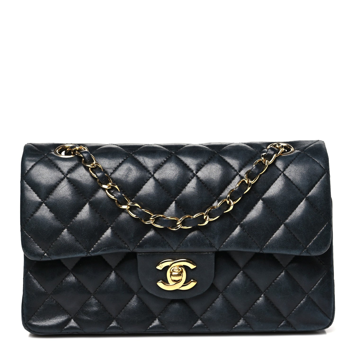 Chanel Lambskin Quilted Small Double Flap Black 1 of 15