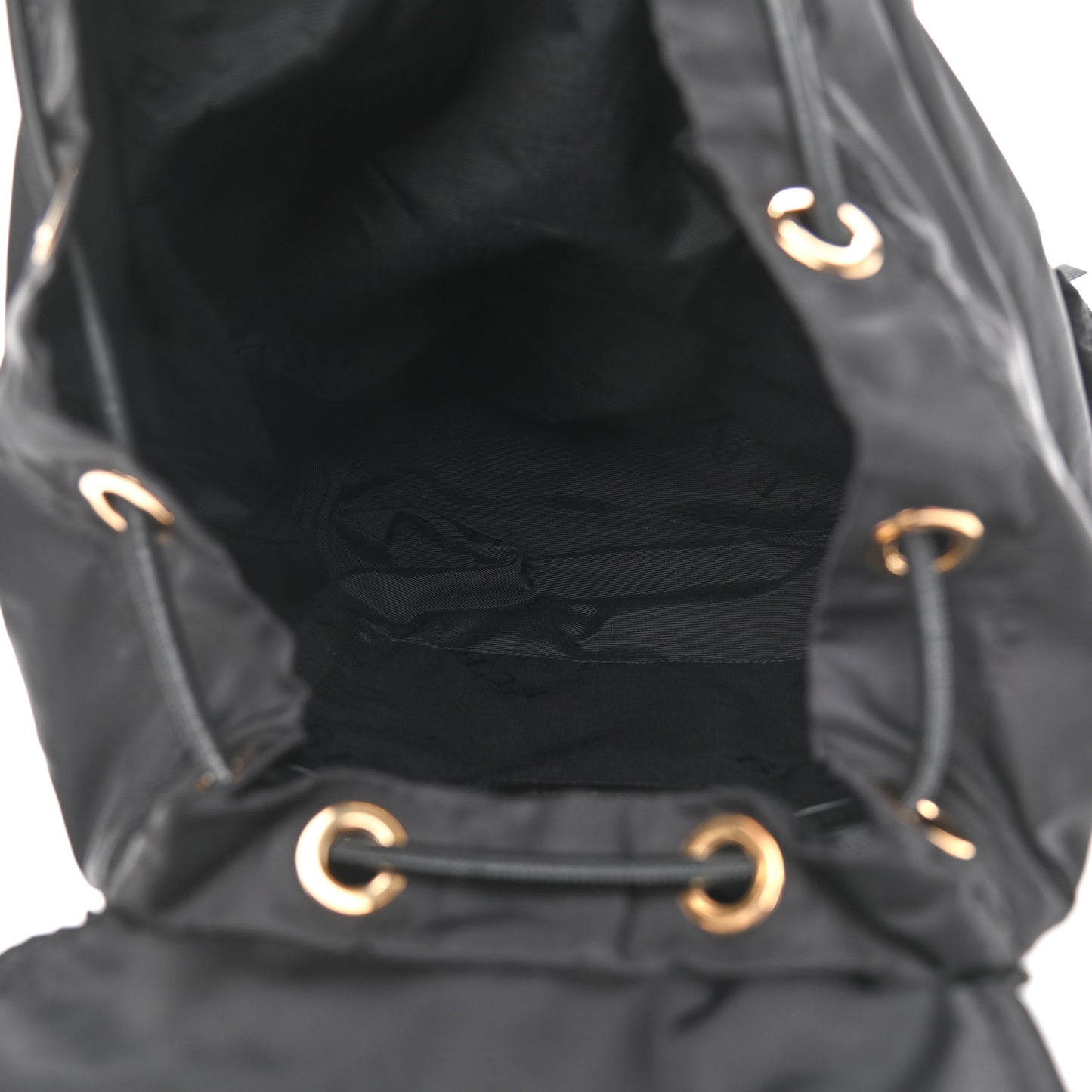Nylon Large Rucksack Backpack Black