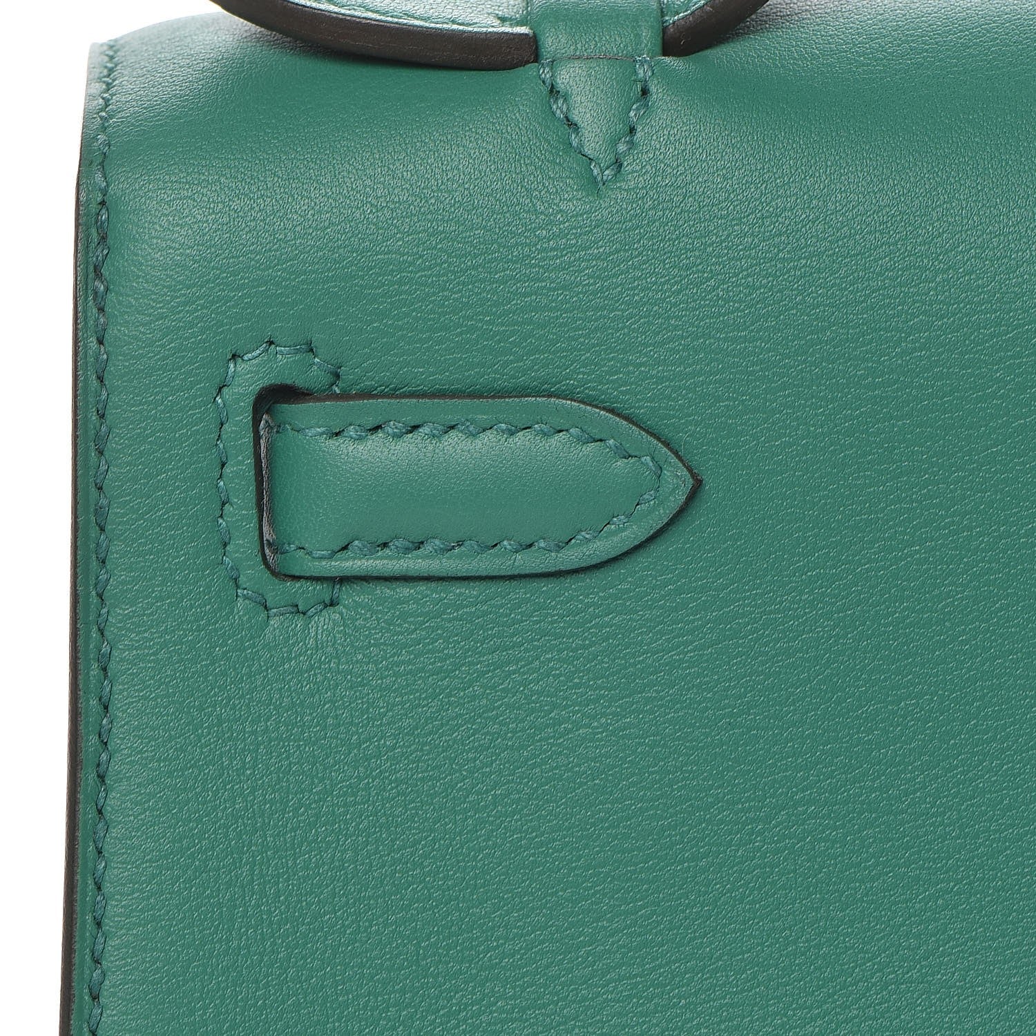 Hermes Swift Kelly Pochette Clutch Vert Vertigo 19 of 28