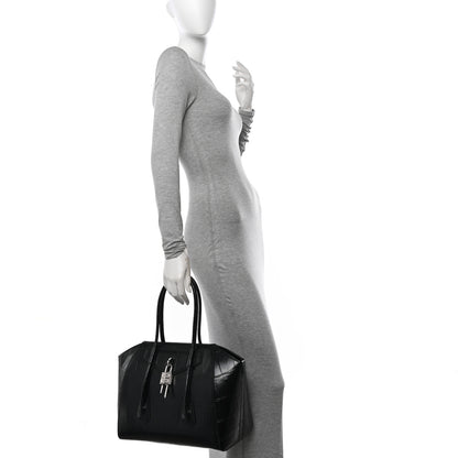 Givenchy Calfskin Crocodile Embossed Medium Lock Antigona Black 2 of 12