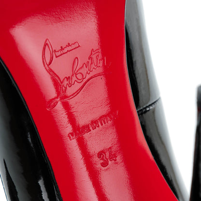 Christian Louboutin Patent Pigalle 120 Pumps 34 Black 6 of 7