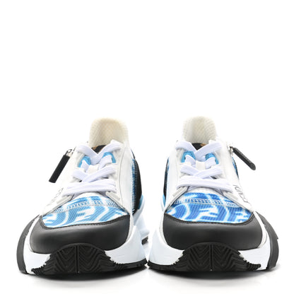 Fendi X SARAH COLEMAN Nylon Suede Lycra FF Vertigo Womens Fendi Flow Low Top Sneakers 36 Transparent Cyber Blue Black 2 of 12