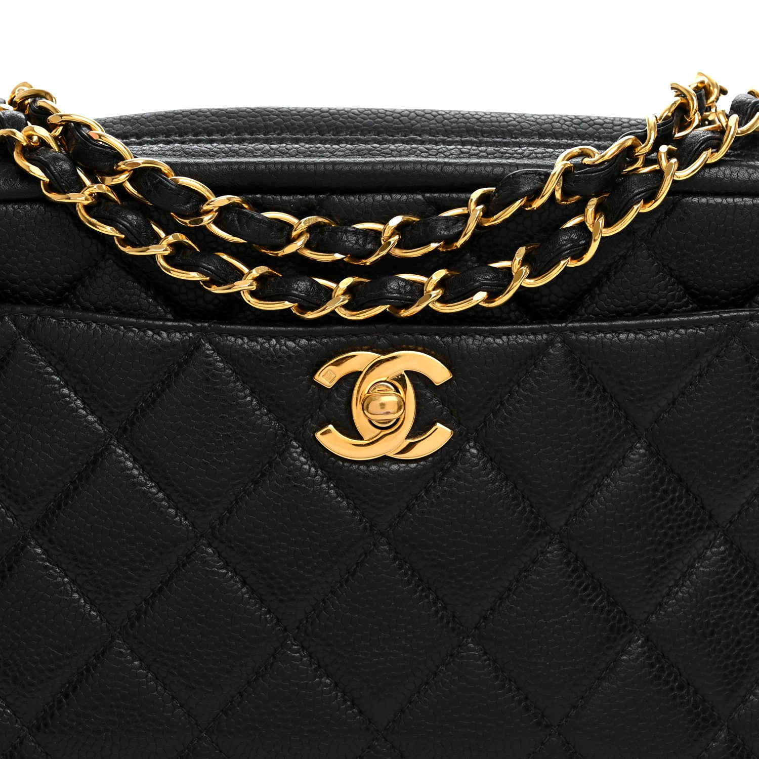 Chanel Caviar Quilted Camera Case Black 8 of 10
