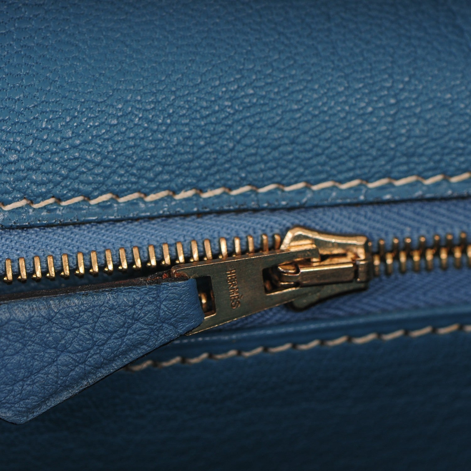 Hermes Togo Birkin 40 Blue Jean 13 of 27