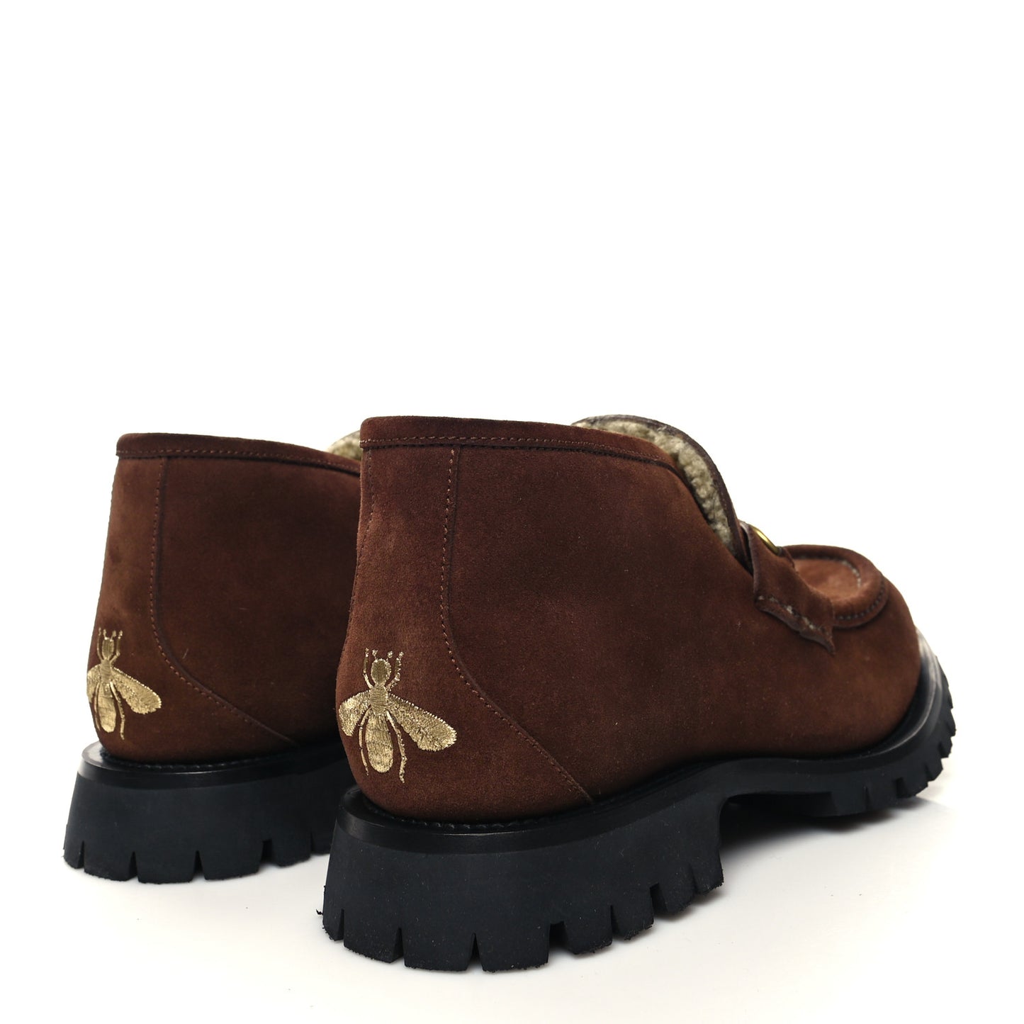 Suede Shearling Mens Harald Horsebit Ankle Boots 11 Light Brown Butterscotch