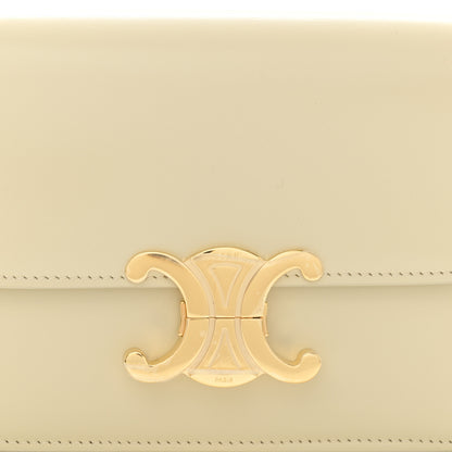 Celine Shiny Calfskin Teen Triomphe Limestone 8 of 10