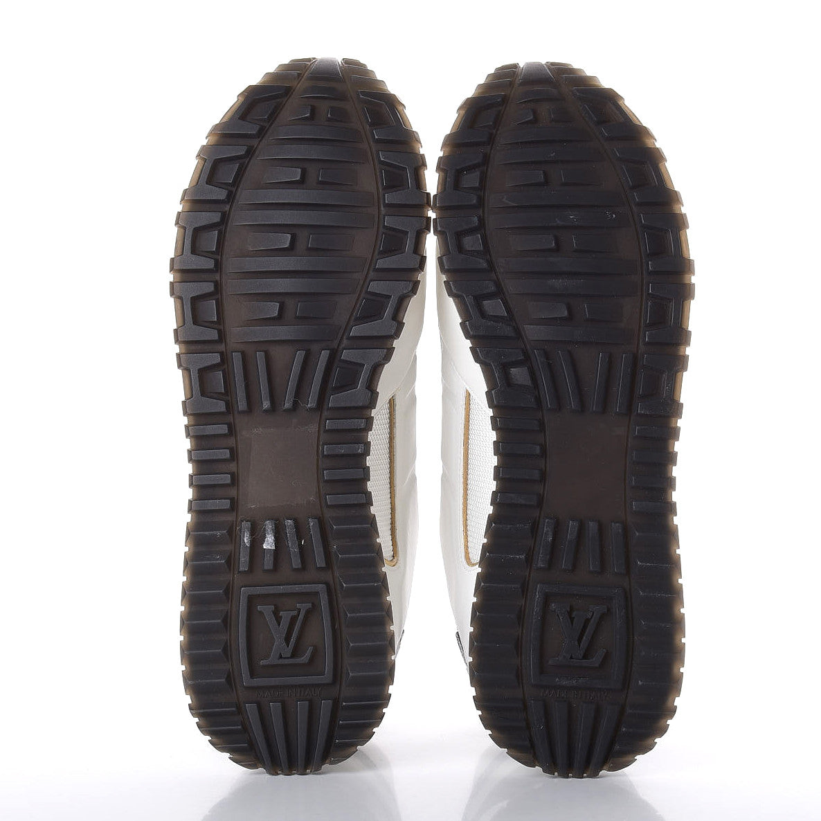 Calfskin Monogram Run Away Sneakers 39 White