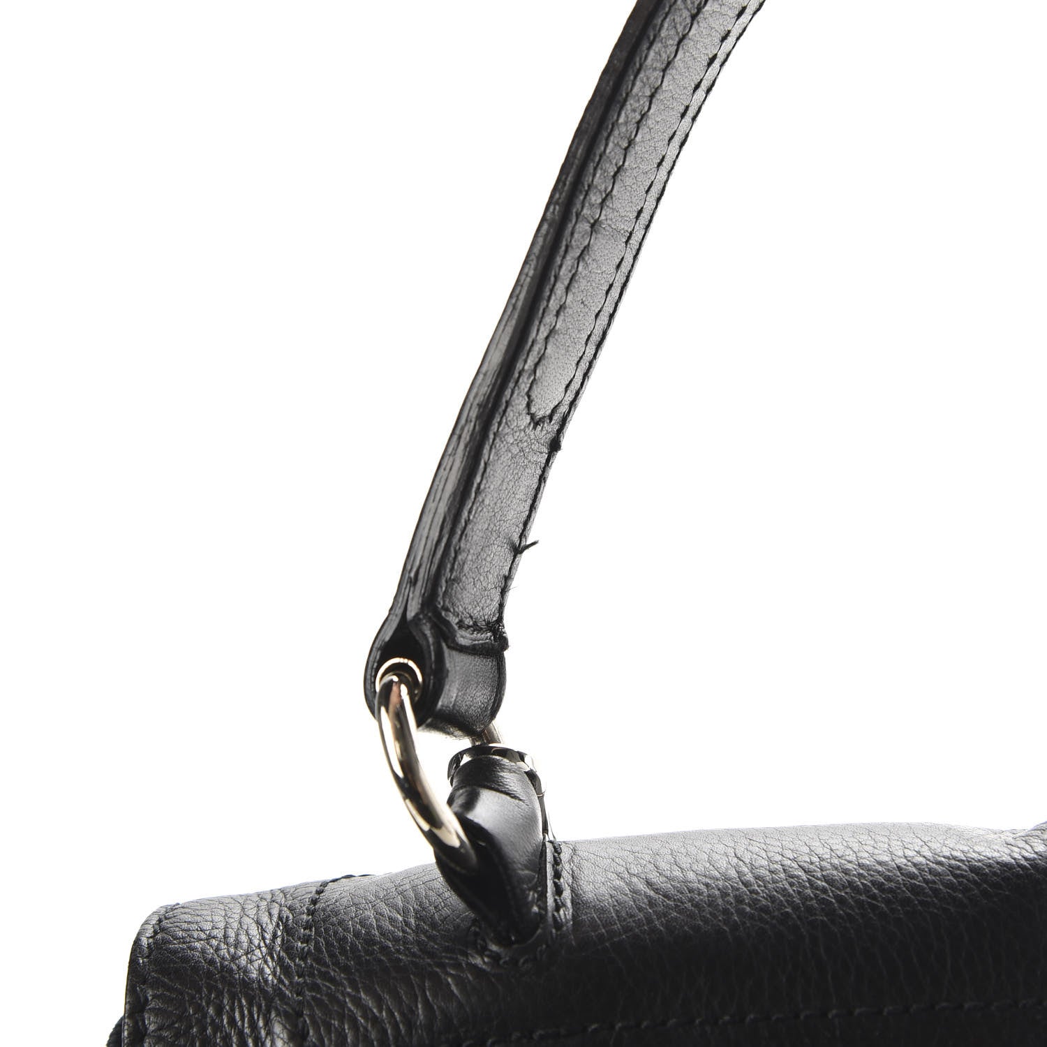Saint Laurent Calfskin Canvas Large Muse Two Black 10 of 11