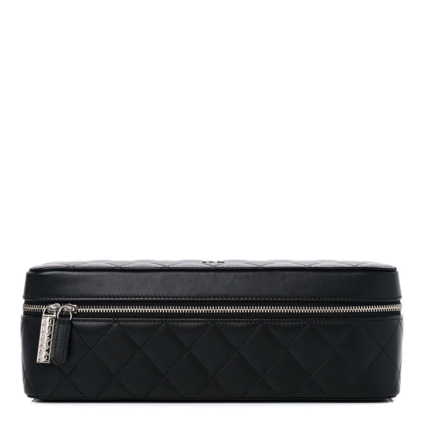 Lambskin Quilted Watch Case Black