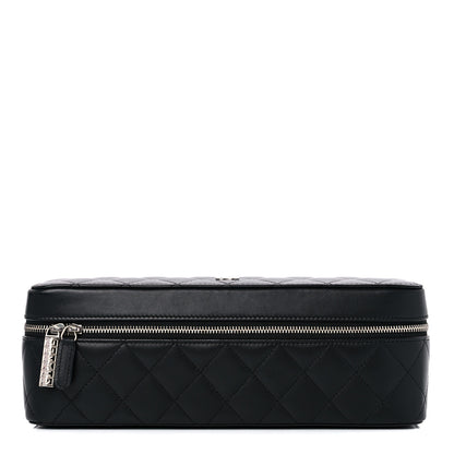 Chanel Lambskin Quilted Watch Case Black 1 of 11