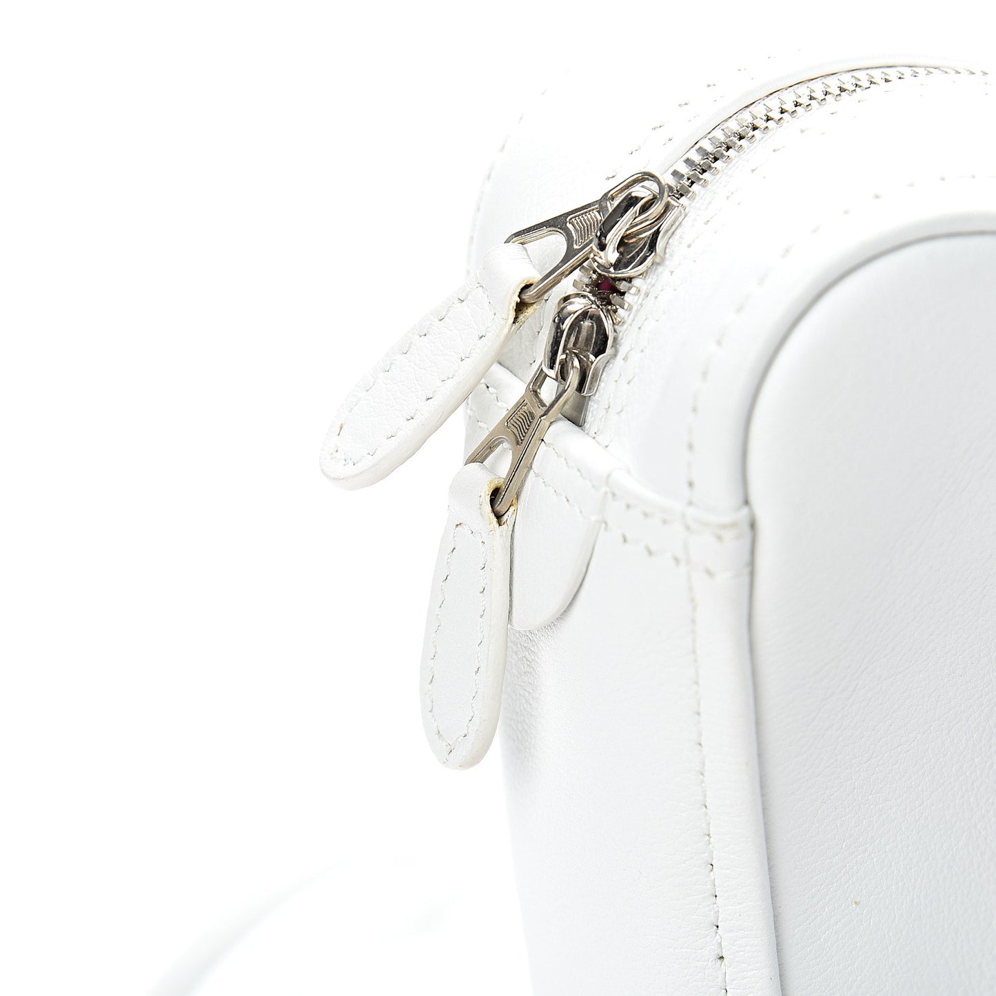 Calfskin XS Triangle Duffle White
