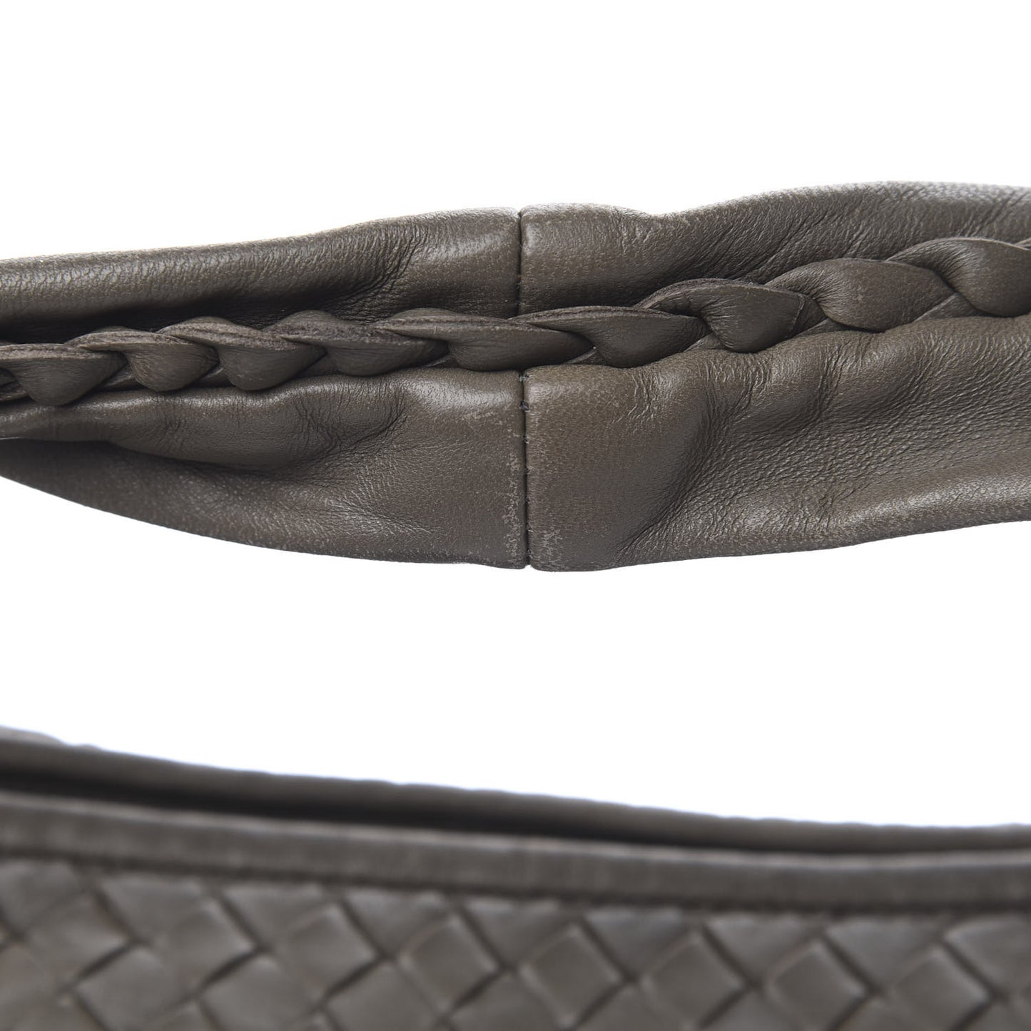 Nappa Intrecciato Medium Veneta Hobo Grey
