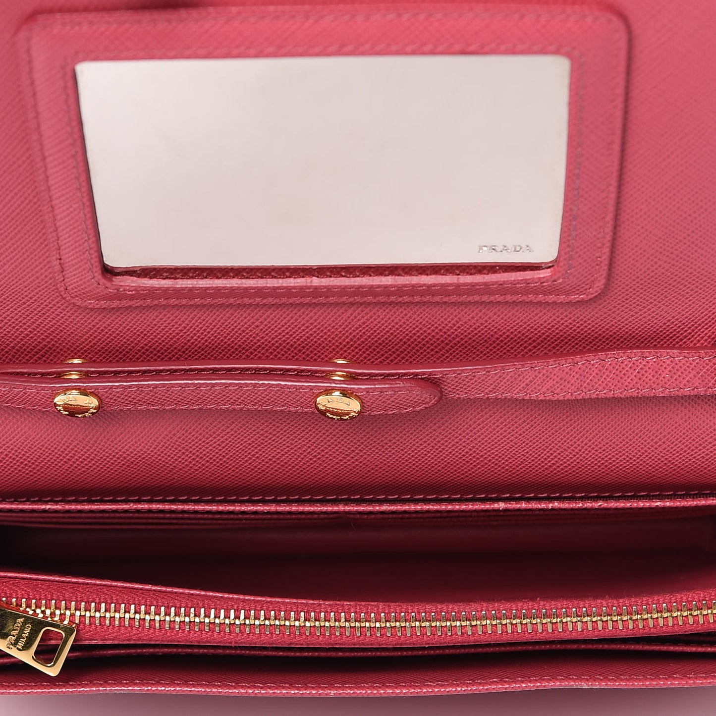 Saffiano Metal Flap Wallet with Strap Peonia