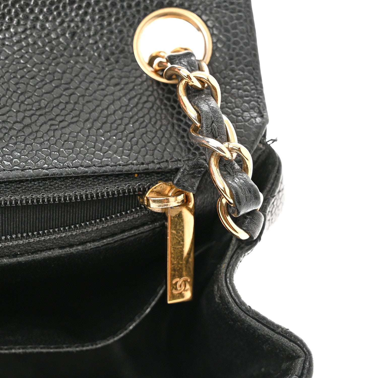 Chanel Caviar Quilted Mini Square Flap Black 9 of 15