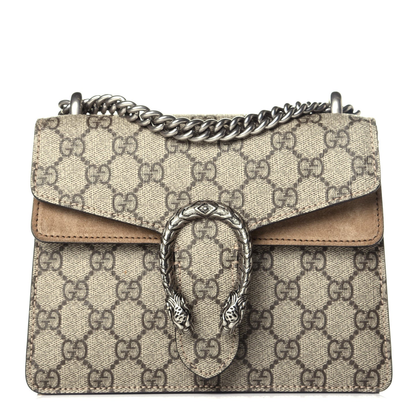 GG Supreme Monogram Mini Dionysus Shoulder Bag Taupe