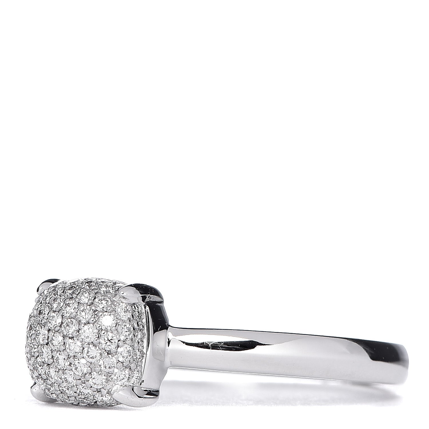 Tiffany 18K White Gold Diamond 7mm Paloma Picasso Sugar Stacks Ring 54 7 3 of 6