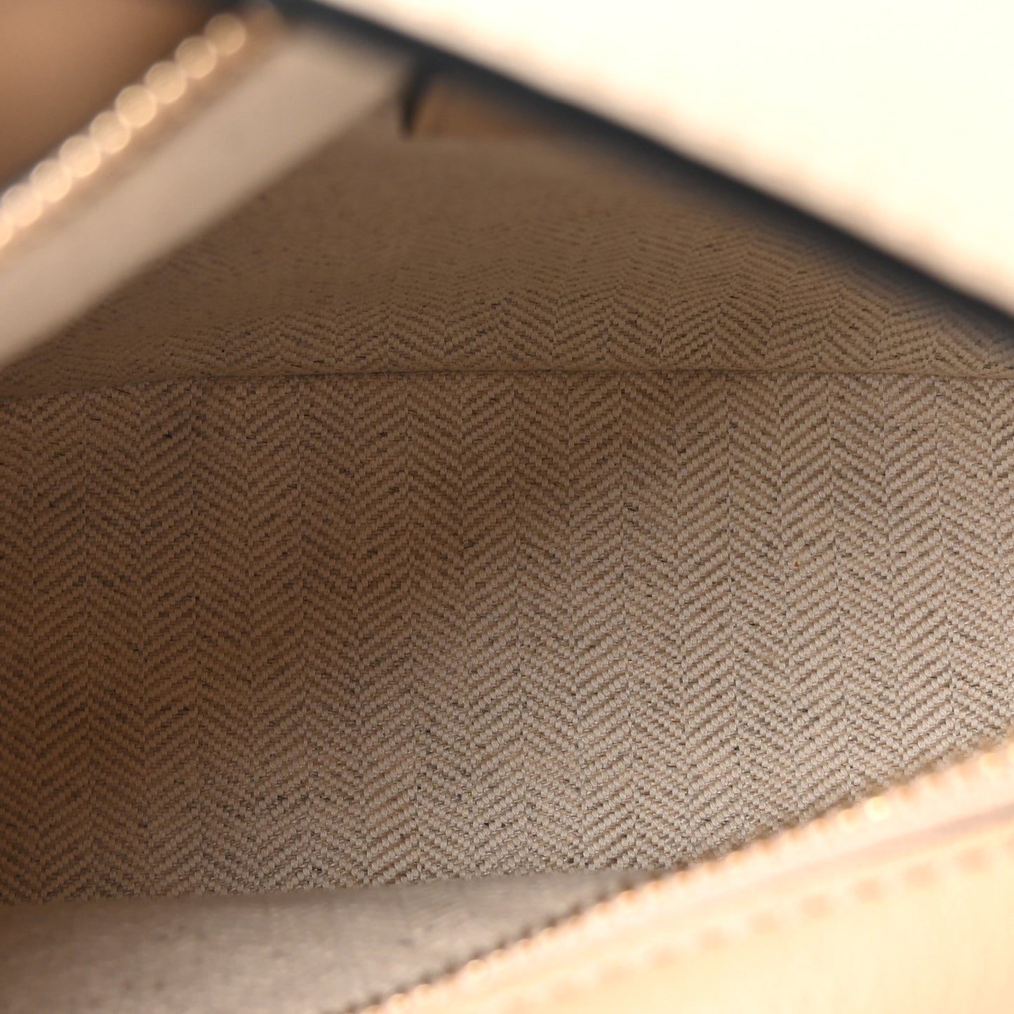 Calfskin Mini Puzzle Bag  Dusty Beige Soft White