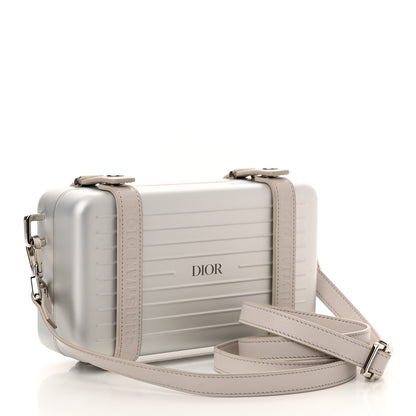 Christian Dior X RIMOWA Aluminum Personal Clutch On Strap Silver 3 of 13