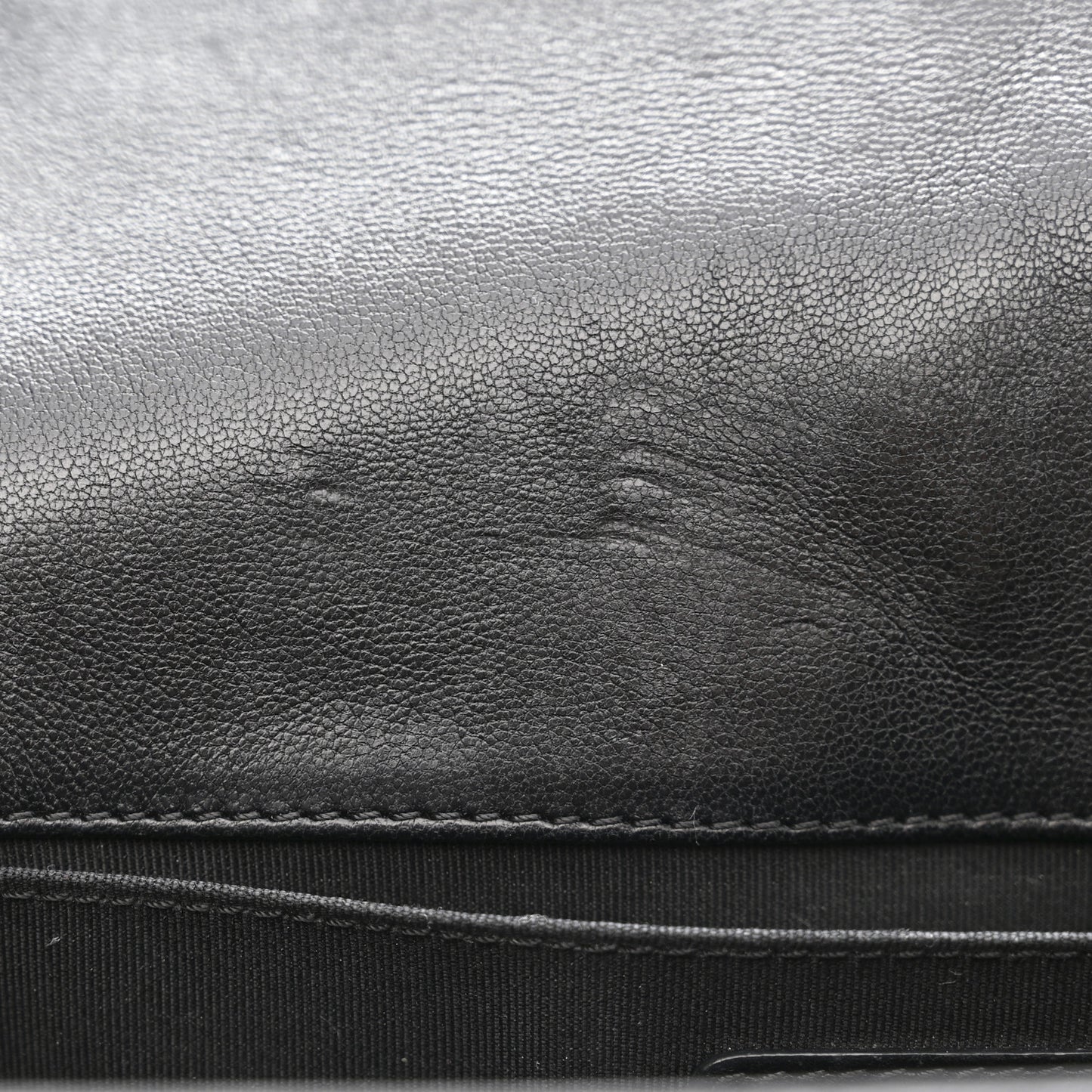 Lambskin Quilted Medium Boy Flap Black