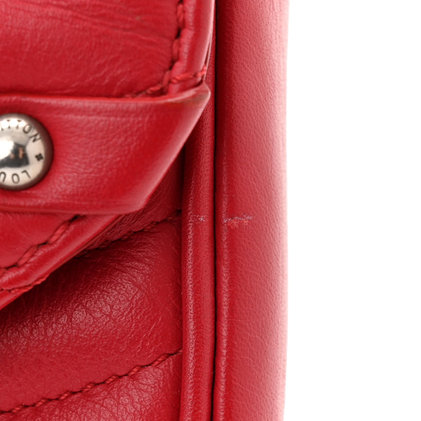 Calfskin New Wave Chain MM Ecarlate