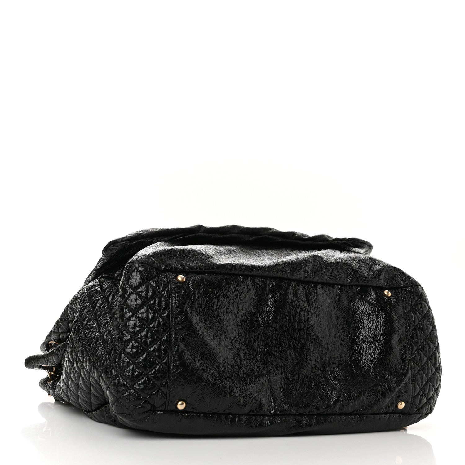 Chanel Vinyl XXL Rock and Chain Flap Black 4 of 12