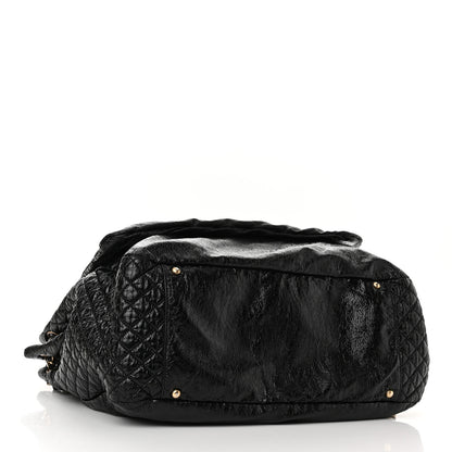 Chanel Vinyl XXL Rock and Chain Flap Black 4 of 12