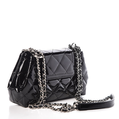 Chanel Patent Quilted Coco Shine Small Accordion Flap Black 4 of 11
