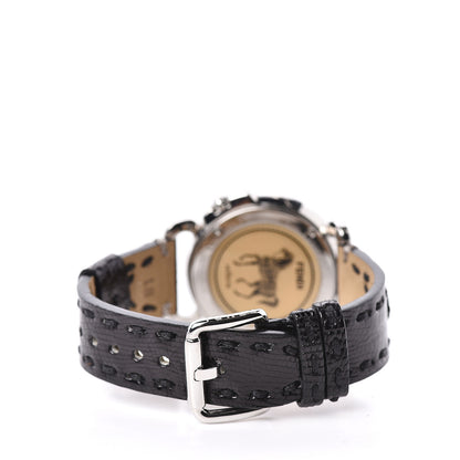 Fendi Stainless Steel Calfskin 37mm Selleria Quartz Watch 4 of 7