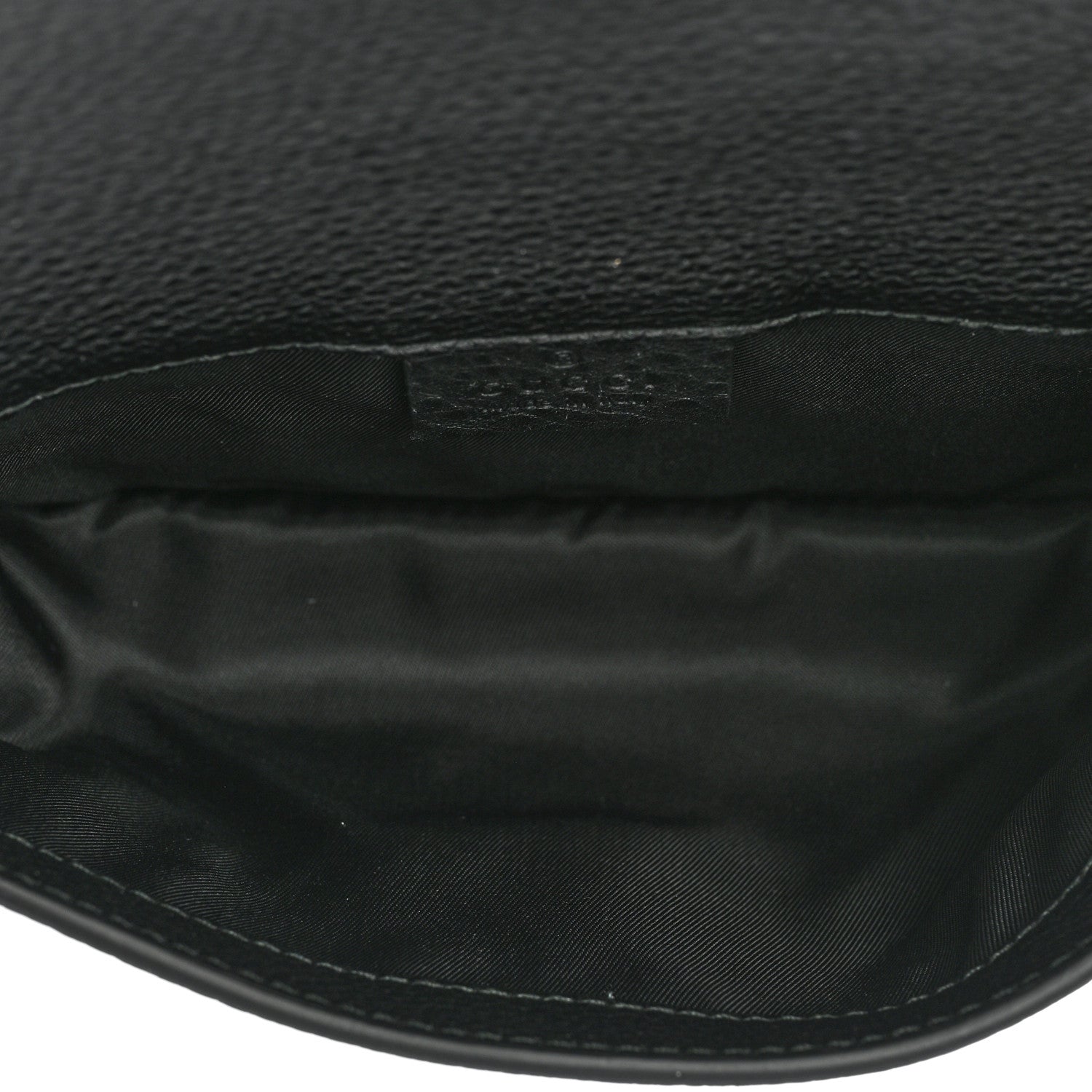 Gucci Pebbled Calfskin Soho Flap Belt Bag Black 5 of 8