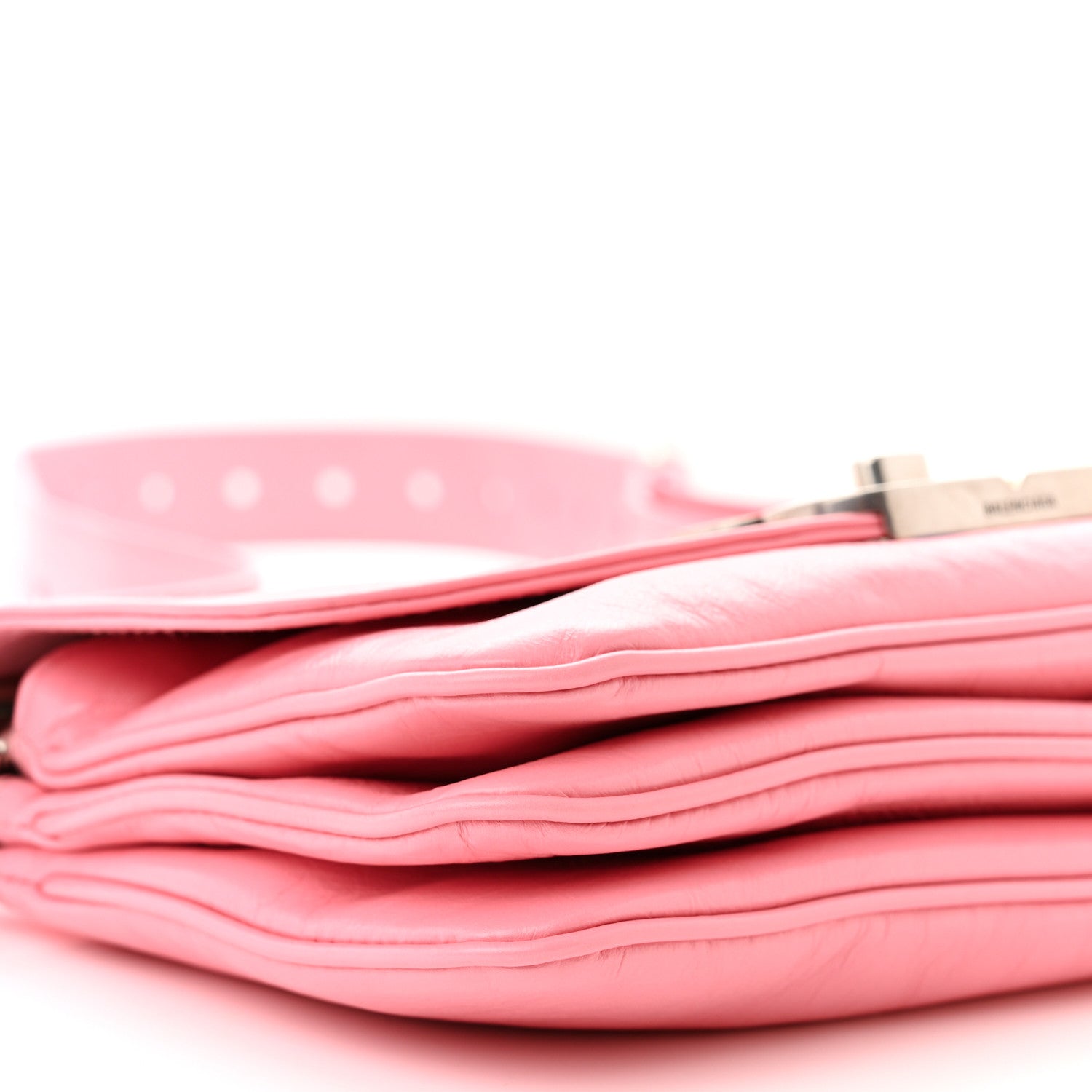 Balenciaga Peach Calfskin Small BB Soft Flap Bag Sweet Pink 9 of 10