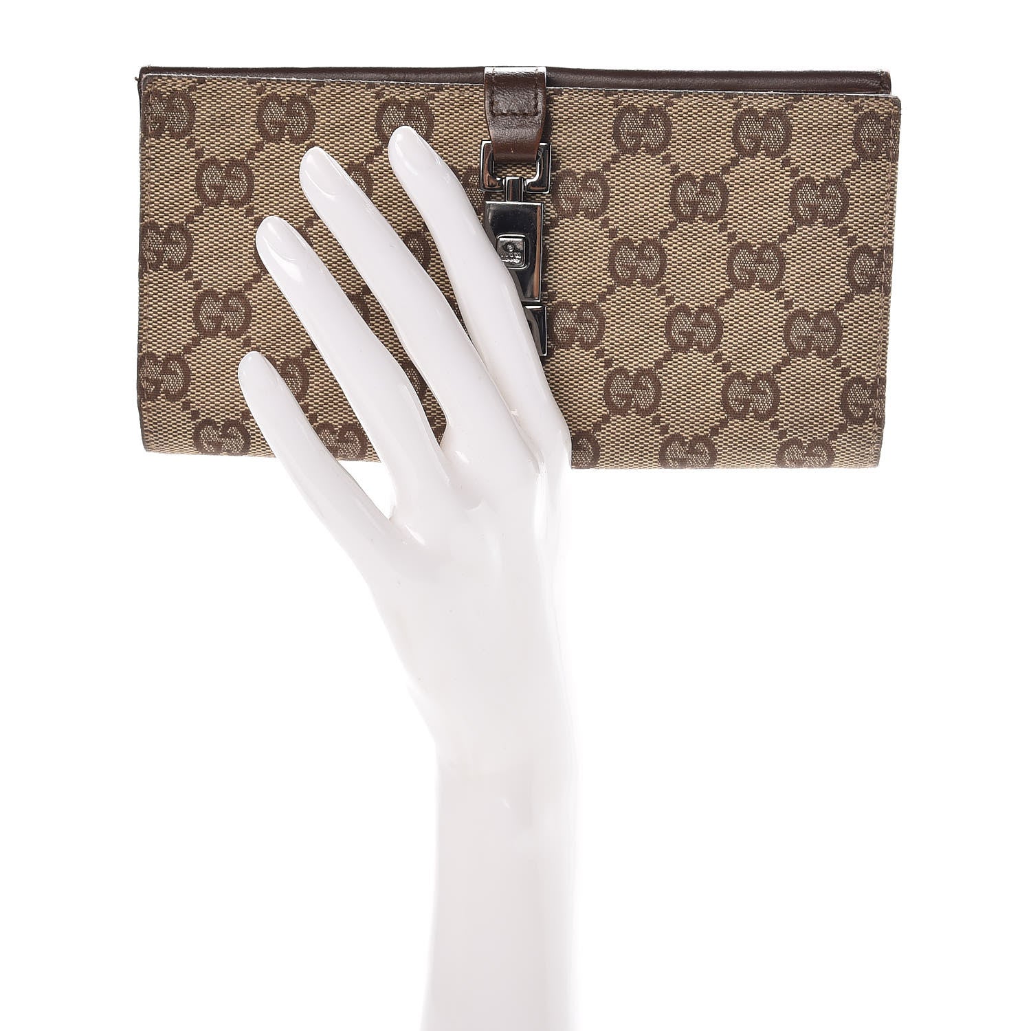 Gucci Monogram Calfskin Blake Continental Wallet Dark Brown 2 of 12