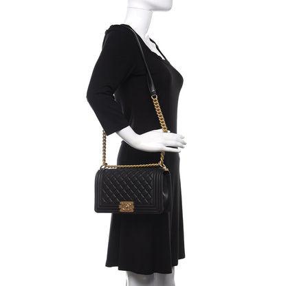 Chanel Lambskin Quilted Medium Boy Flap Black 2 of 11