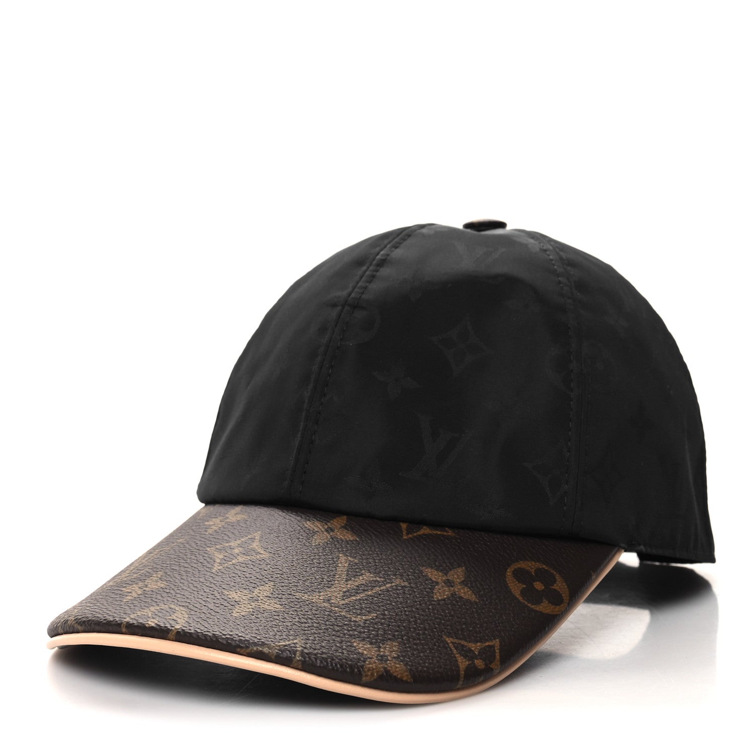 Louis Vuitton Polyester Silk Monogram LV Get Ready Cap M Black 1 of 8