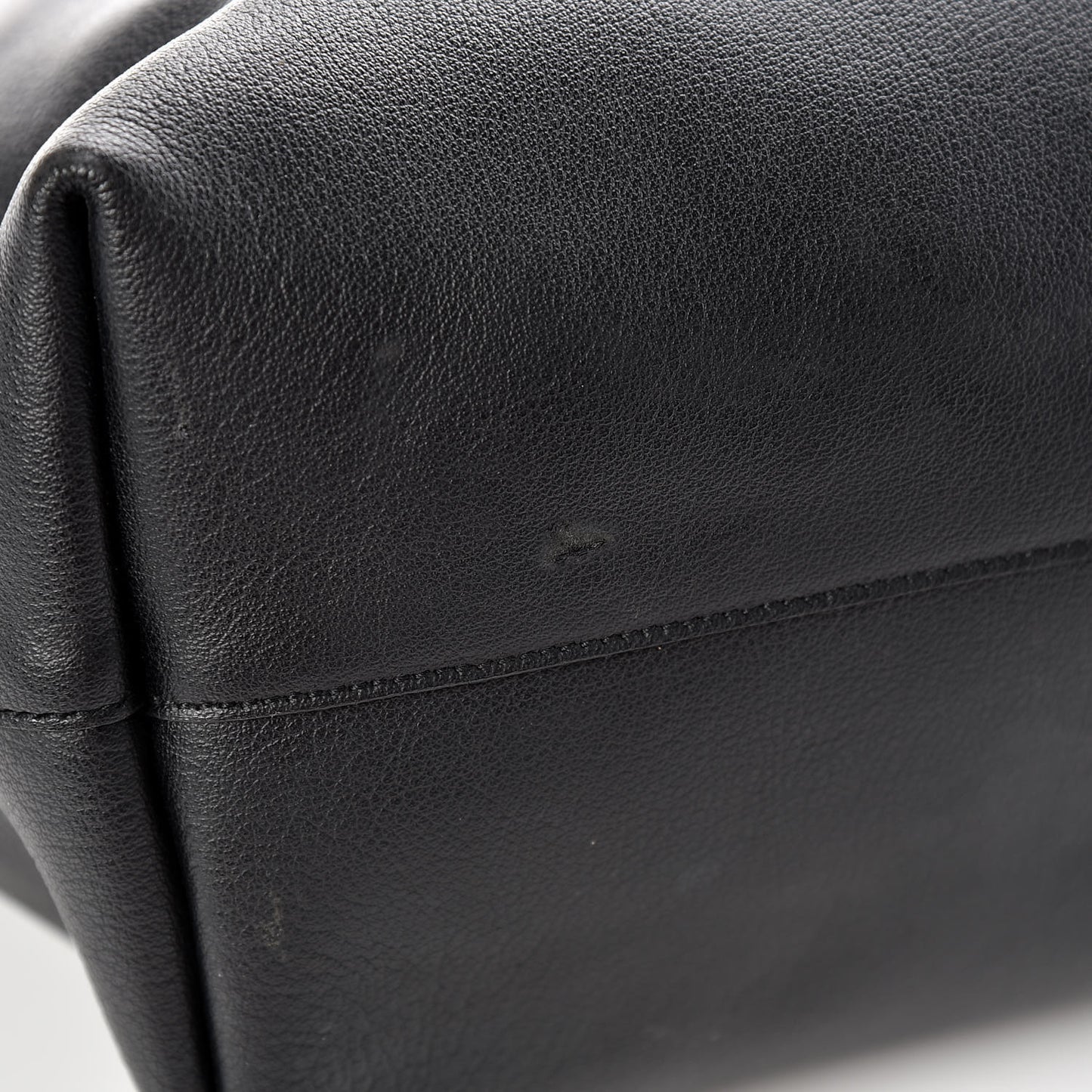 Calfskin Large Shopping Tote Black