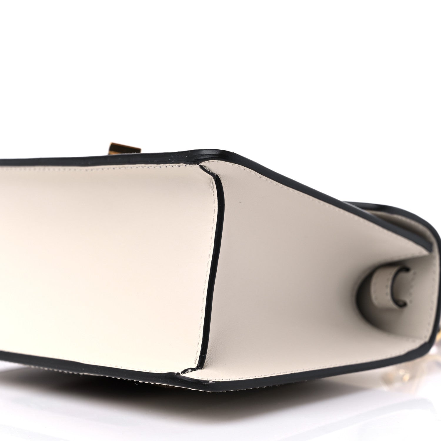 Gucci Calfskin Embroidered Mini Sylvie Top Handle Bag White 10 of 10