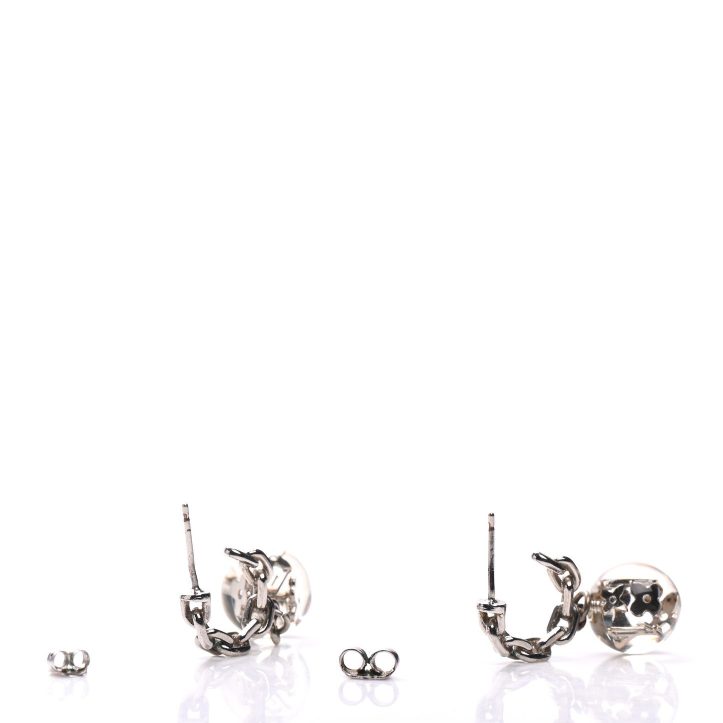 Resin Bubbles Inclusion Earrings Transparent