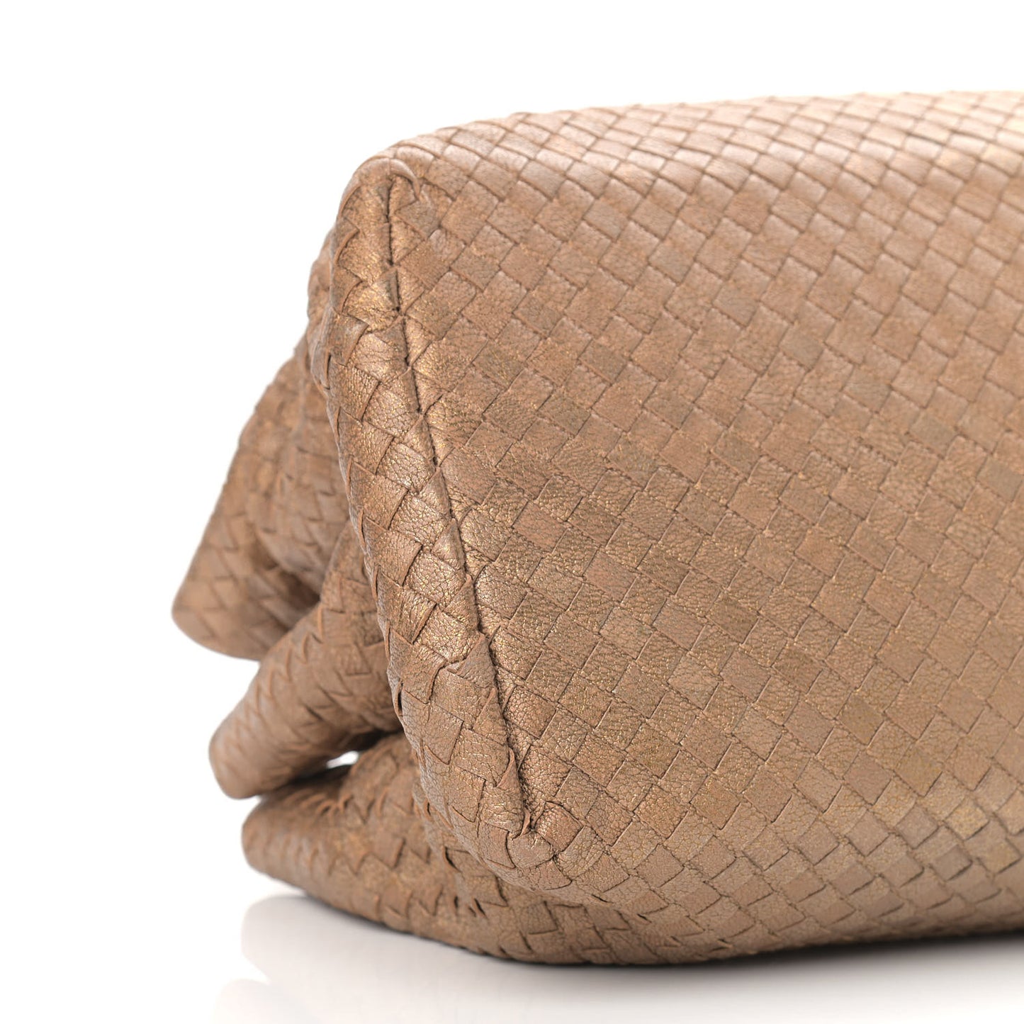 Chevre Intrecciato Medium Roma Tote Ottone