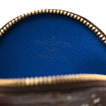 Louis Vuitton Monogram 2019 Christmas Animation Round Coin Purse Blue 6 of 6