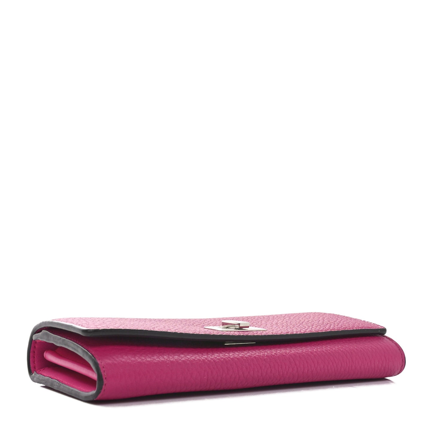 Cuoio Romano Vitello Grace Selleria Peekaboo Continental Wallet Geranio