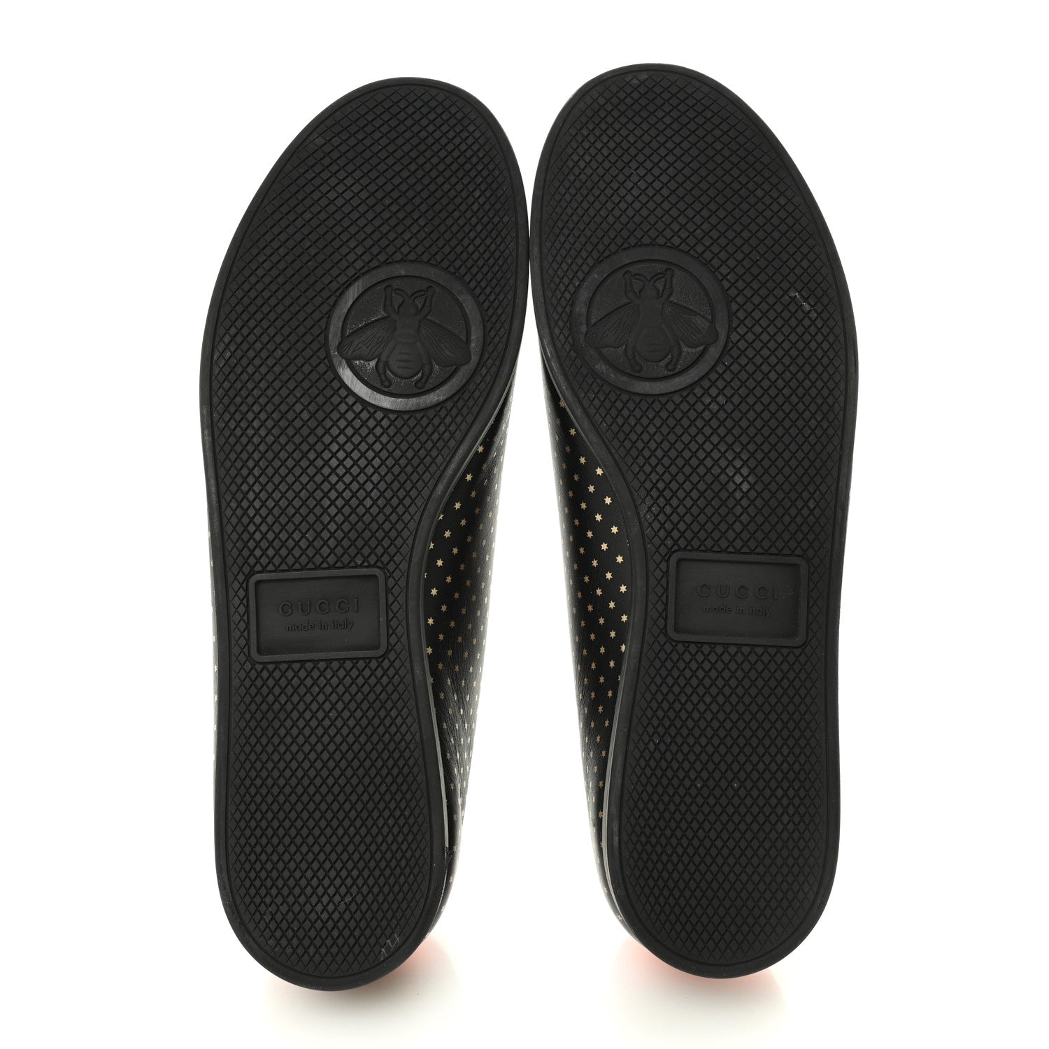Gucci X SEGA Calfskin GUCCY Stars Mens Falacer Sneakers 12 Black 6 of 13