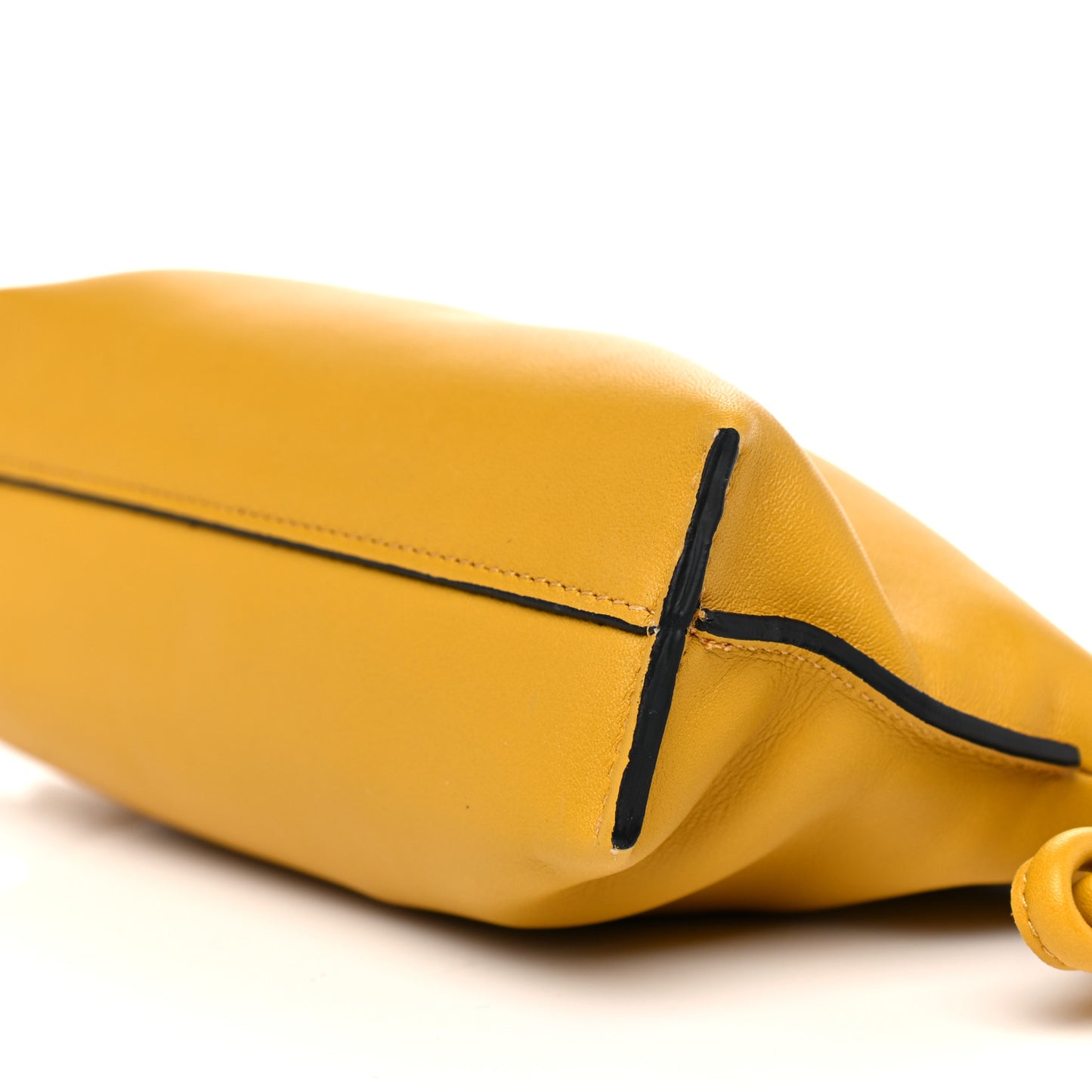 Calfskin Nano Flamenco Knot Bag Mustard