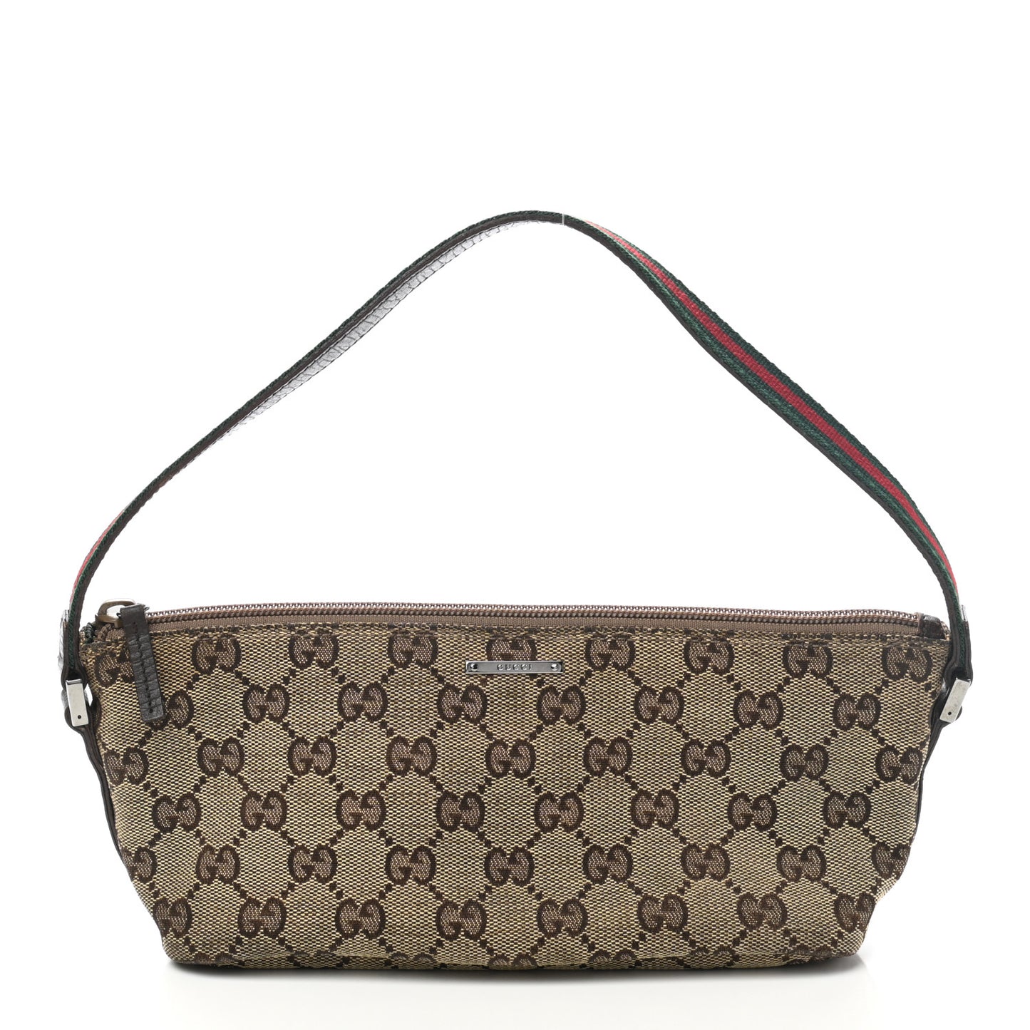 Monogram Web Boat Pochette Brown