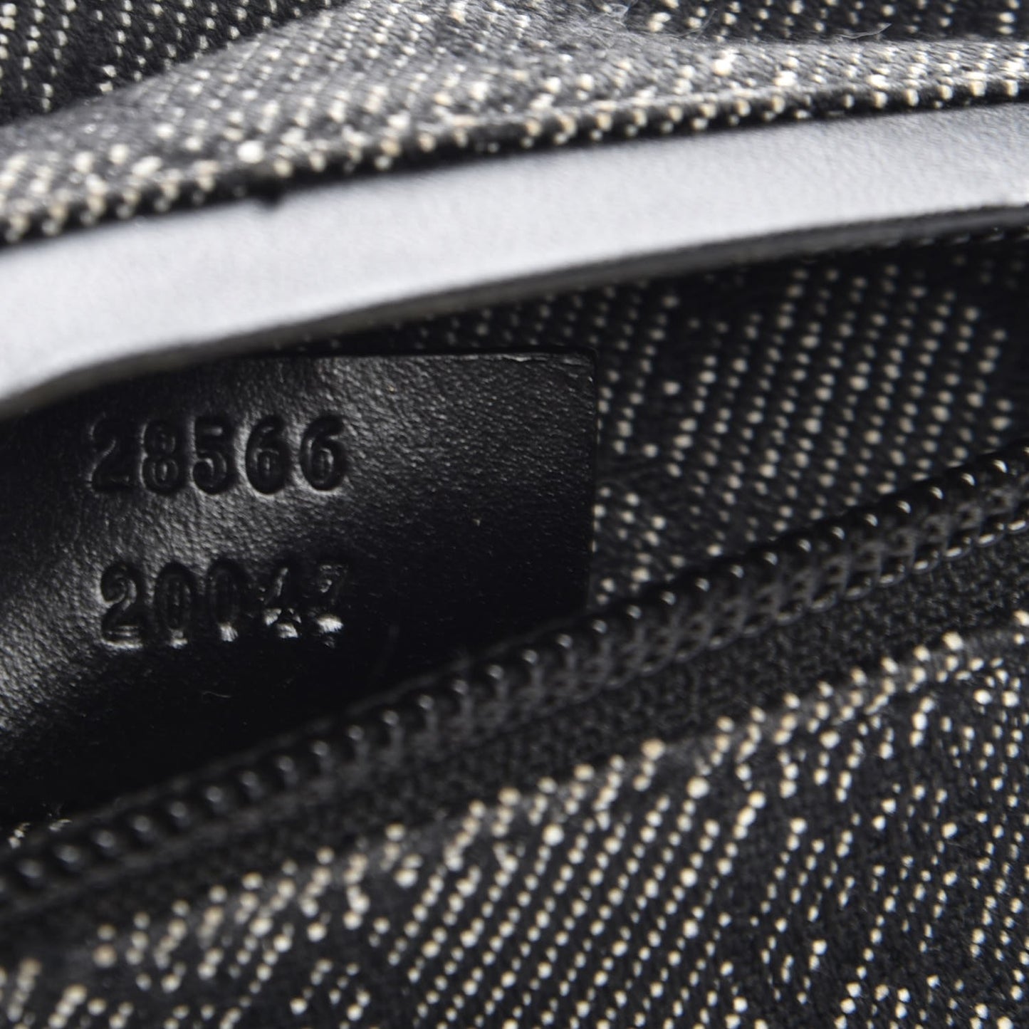 Denim Monogram Double Pocket Belt Bag Black