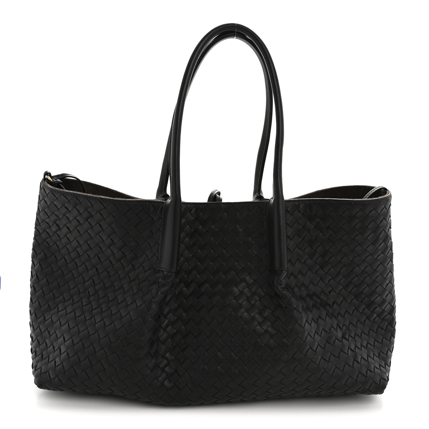 Bottega Veneta Calfskin Intrecciato Pinacoteca Reversible Tote Black Fondant 1 of 11
